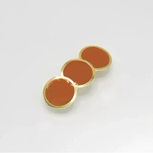 GYPSO I Enamelled hair clip - Billie - Gold - Camel